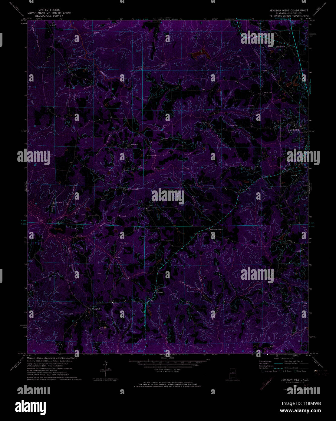 Map of jemison hires stock photography and images Alamy