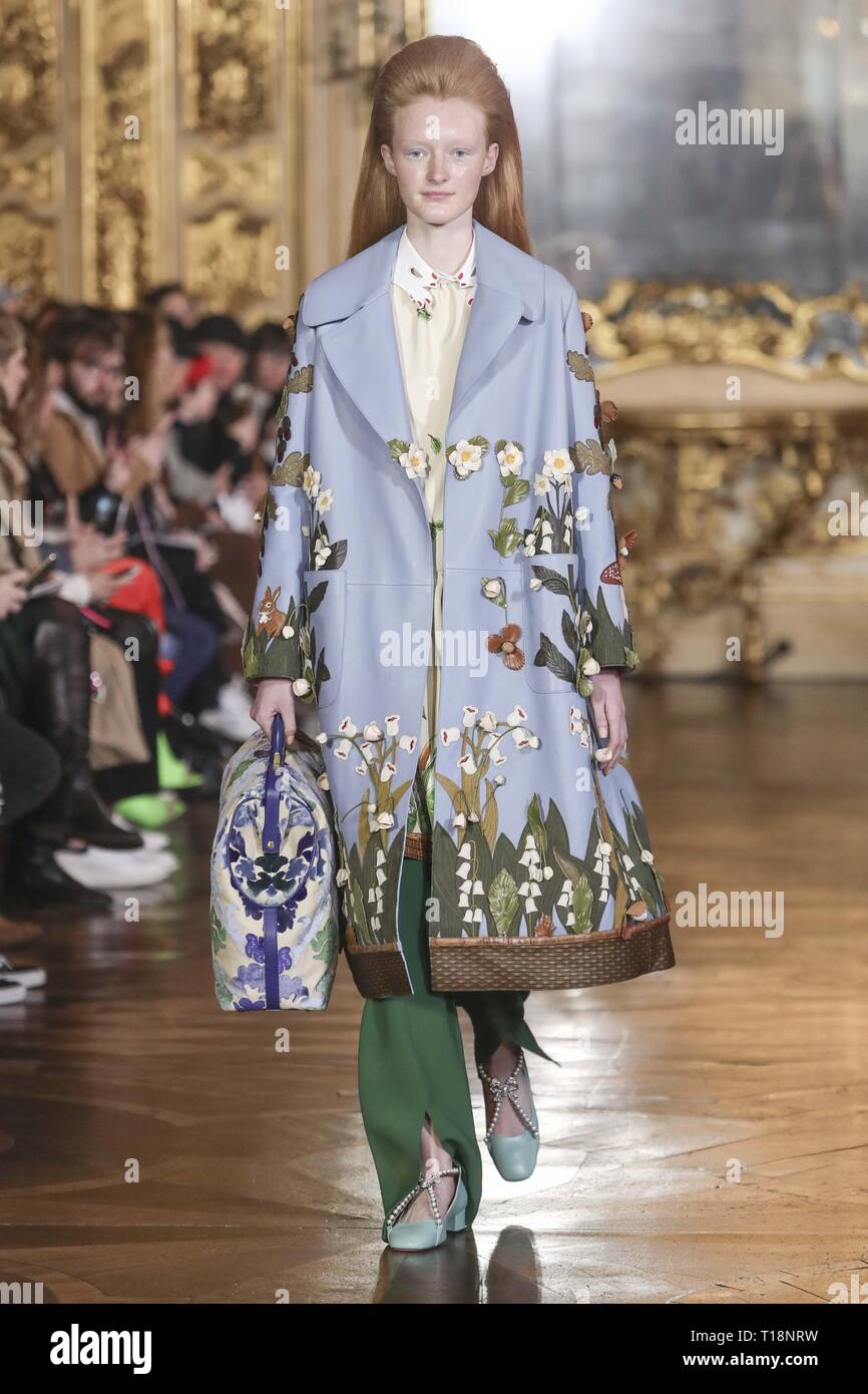 Milan Fashion Week Autumn/Winter 2019 - Vivetta - Catwalk Where: Milan,  Italy When: 21 Feb 2019 Credit: IPA/WENN.com **Only available for  publication in UK, USA, Germany, Austria, Switzerland** Stock Photo - Alamy