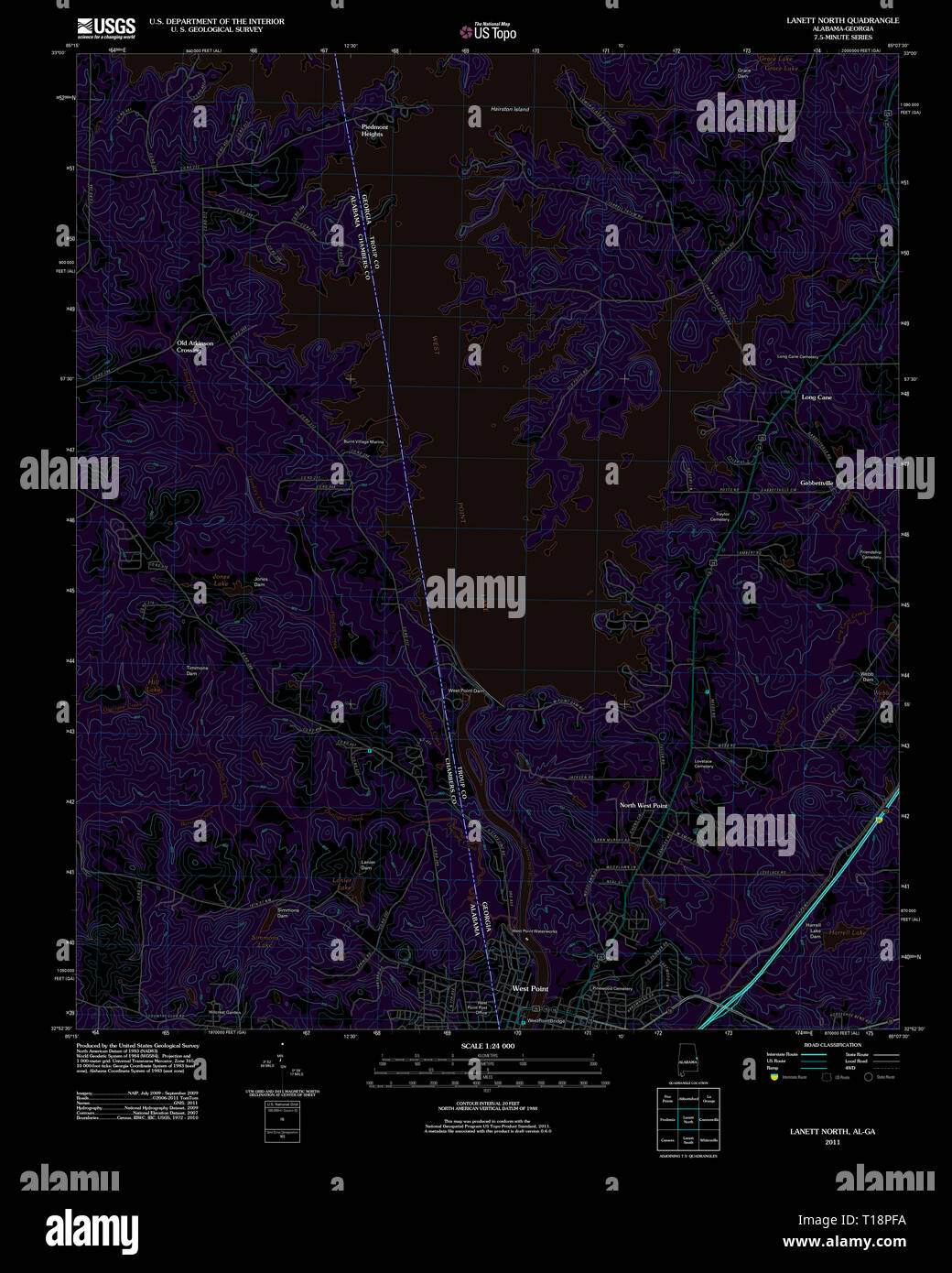 alabama map hires stock photography and images Alamy