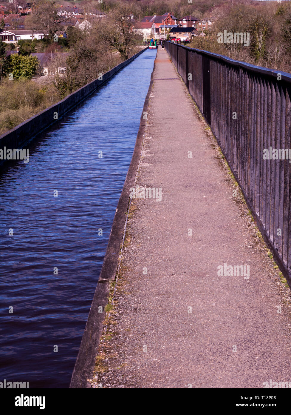 Pontcysyllte Aqueduct and Canal, near Langollen, Wales, UK Stock Photo