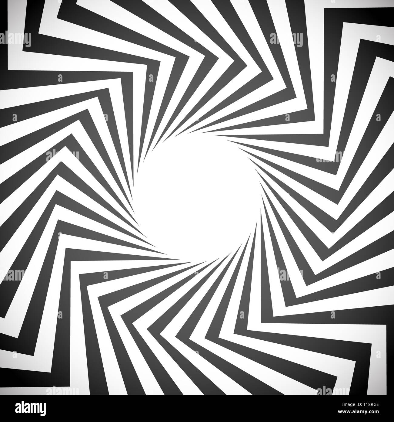 Angular spiral background. whirlpool, hypnotism, rays, rotation ...