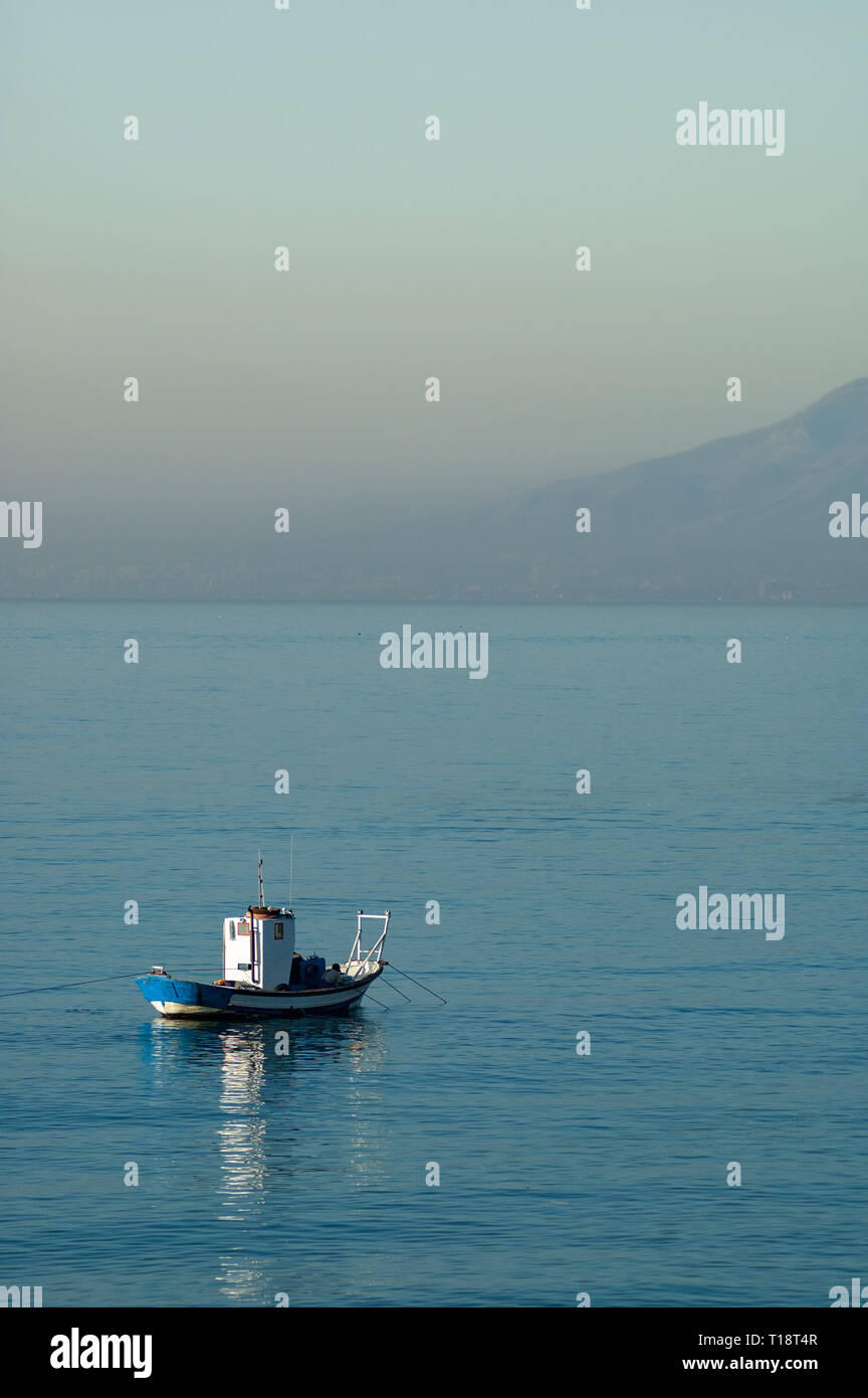 Traditional fishing boat in the Mediterranean sea Stock Photo - Alamy