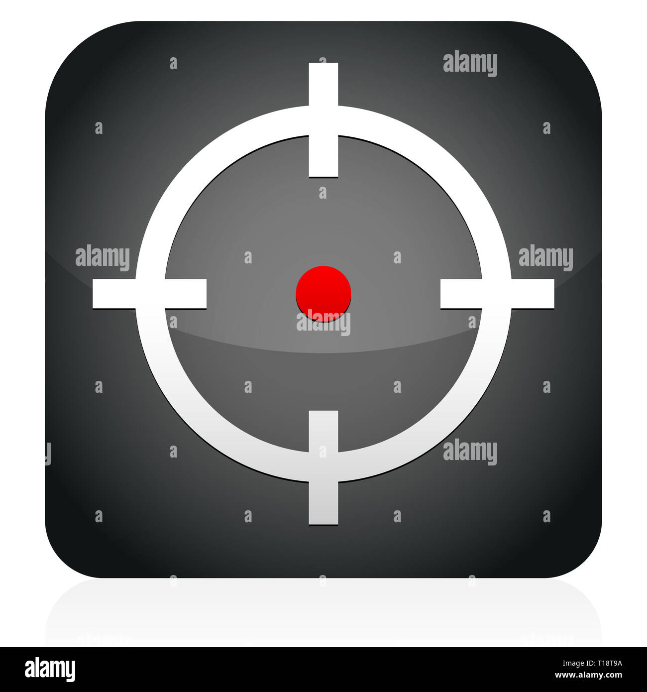 Crosshair, target icon Stock Photo - Alamy