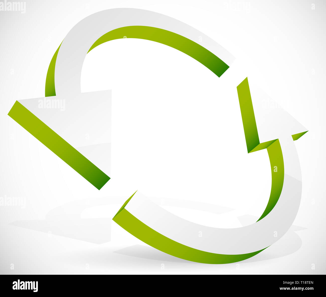 Circular arrows for recycling, renewal, circulation concepts, vector ...