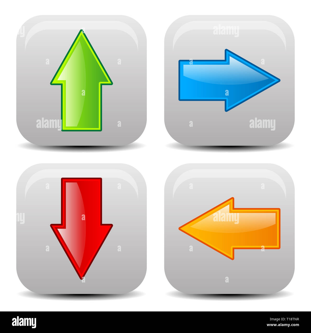 Red orange arrow pointing right hi-res stock photography and images - Alamy