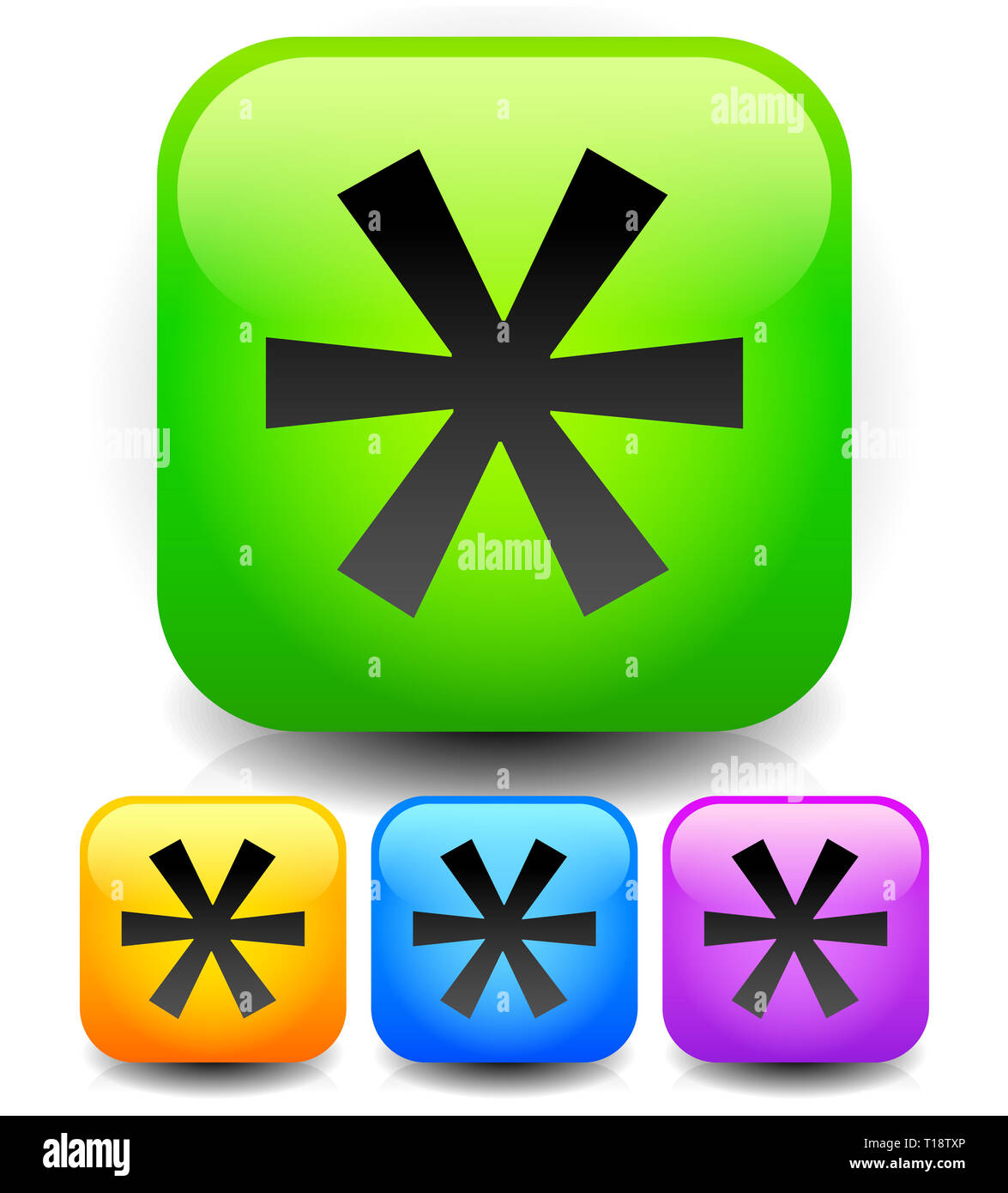 Asterisk star icon Stock Photo - Alamy