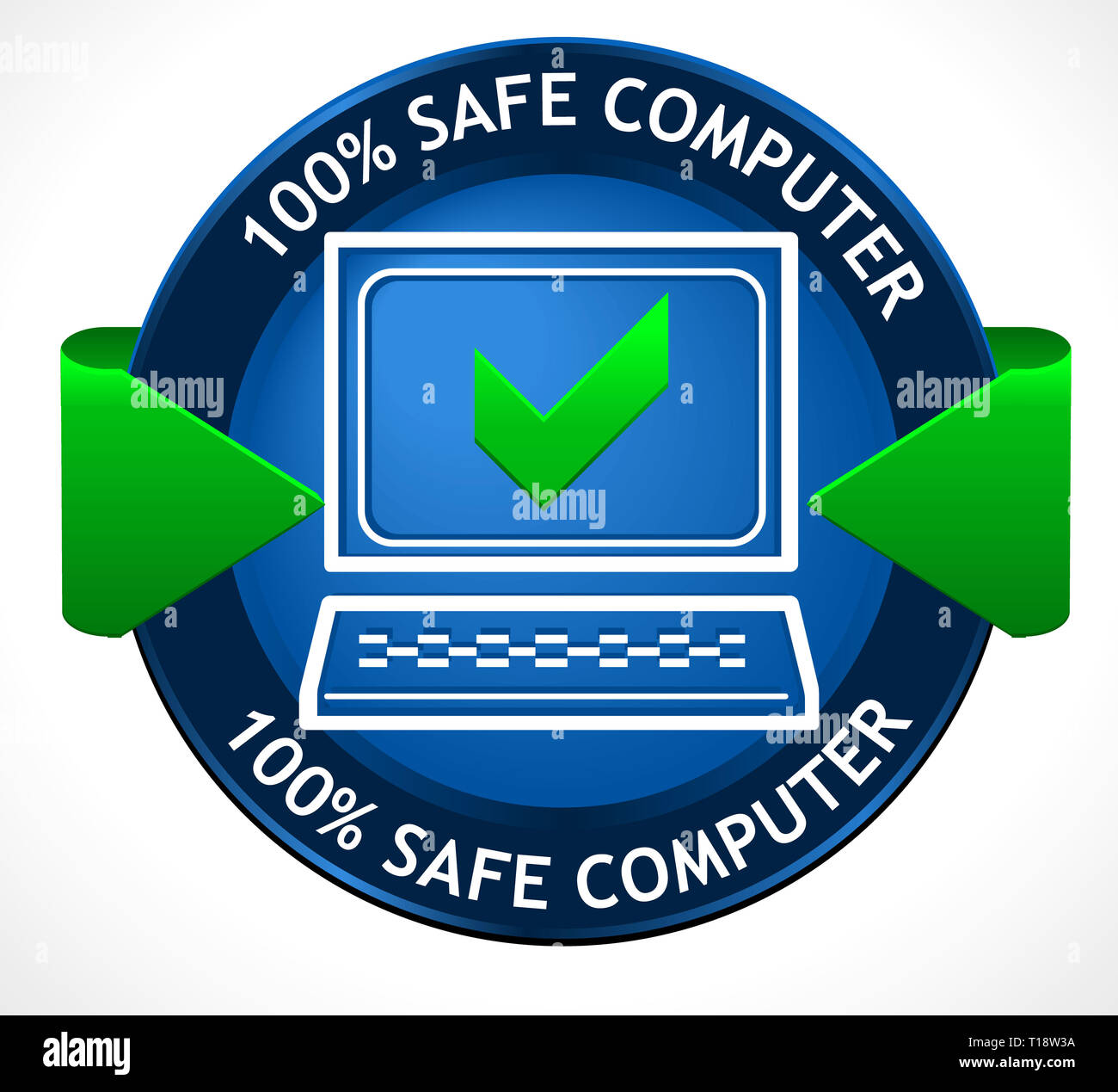 Secure website certificate badge hi-res stock photography and images ...