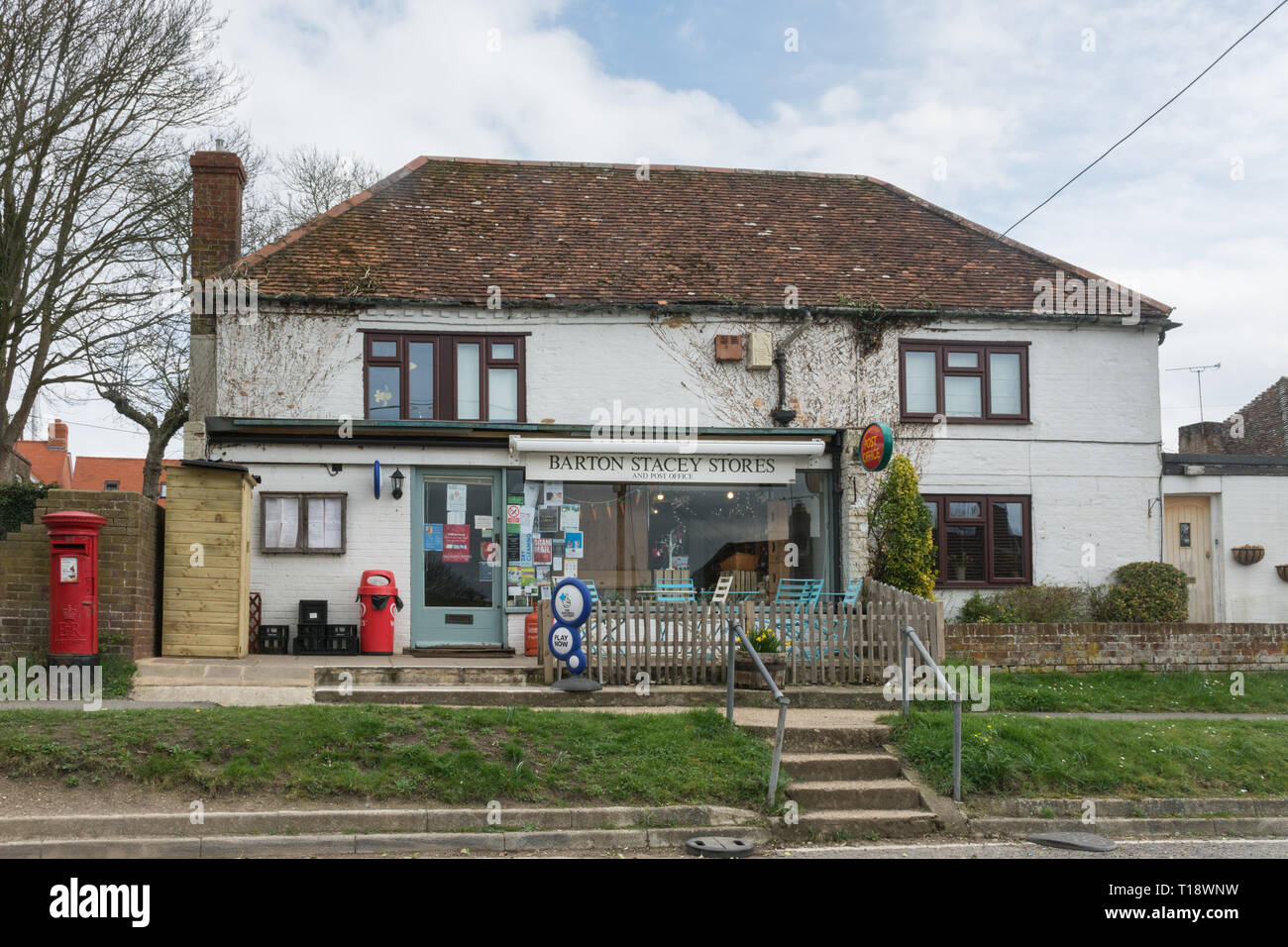 Barton Stacey Stores, village shop, and post office in Hampshire, UK Stock Photo