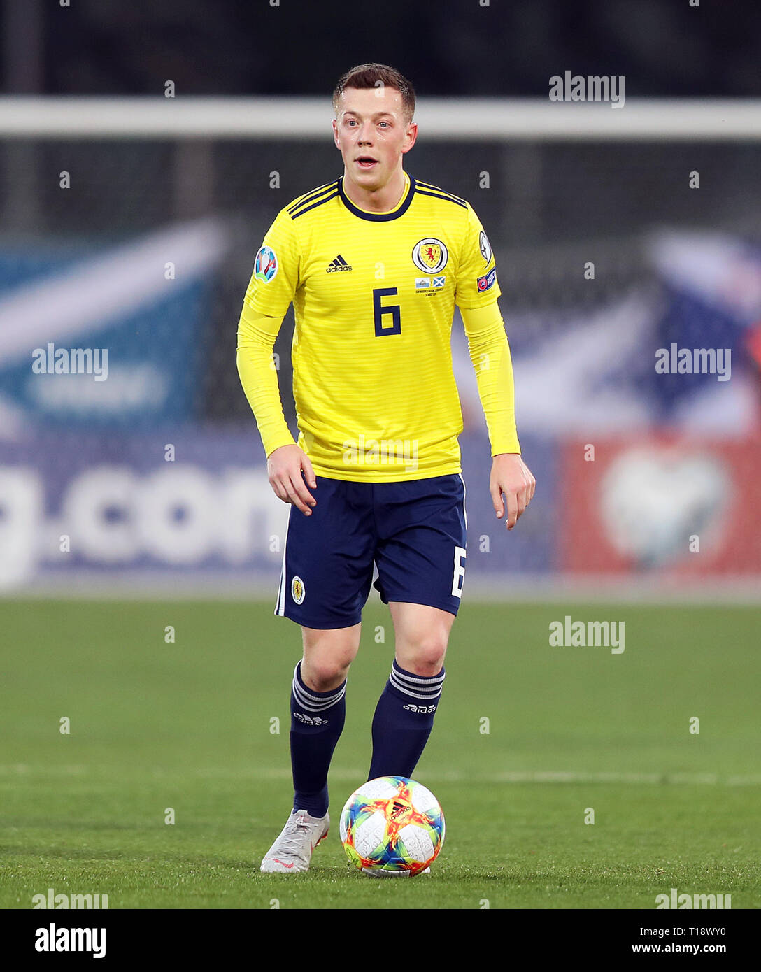 Scotland S Callum Mcgregor During The Uefa Euro 2020 Qualifying Group I Match At The San Marino Stadium Serravalle Stock Photo Alamy