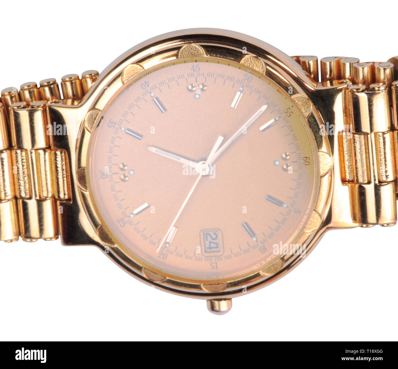 gold plated watches isolated Stock Photo Alamy