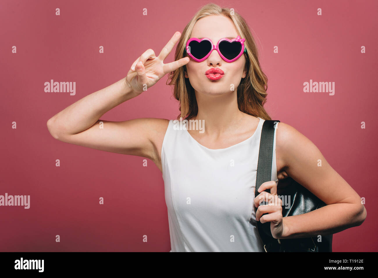 nice girl with sunglasses