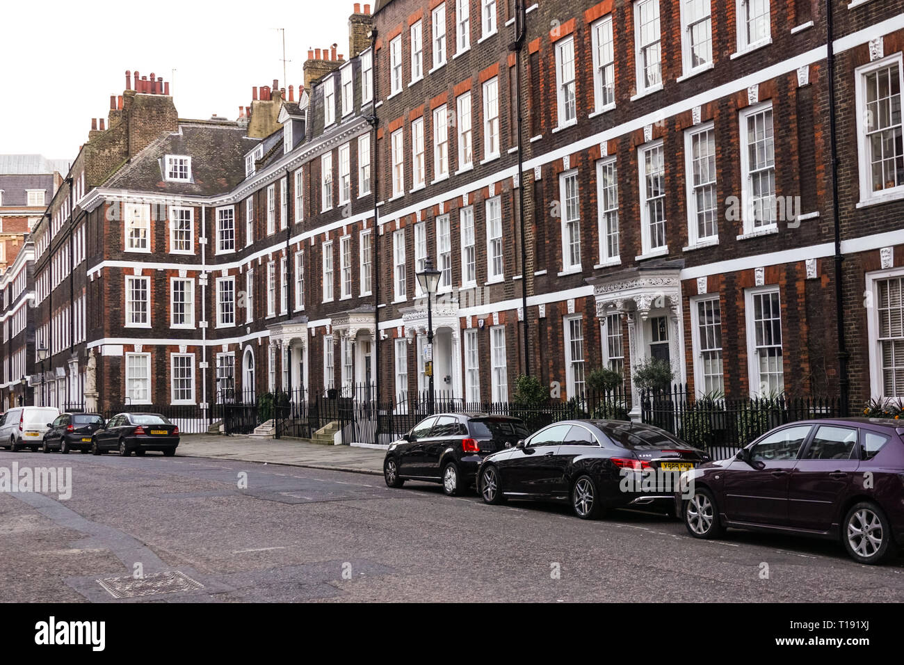 Townhouses on Queen Anne’s Gate in Westminster, London England United