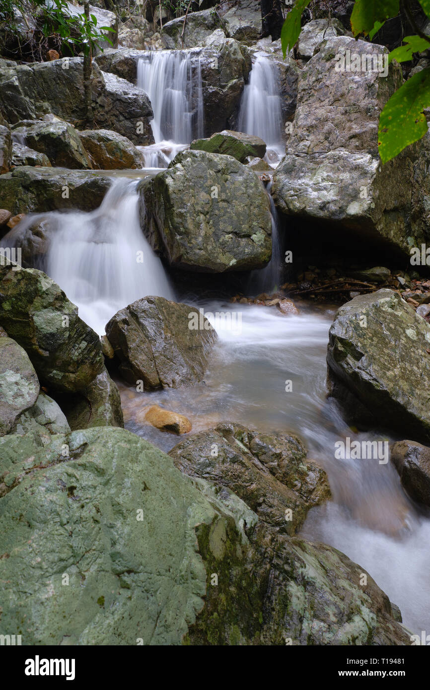 Waterfall at Crystal Creek, Paluma, Queensland, Paluma National Park Stock Photo