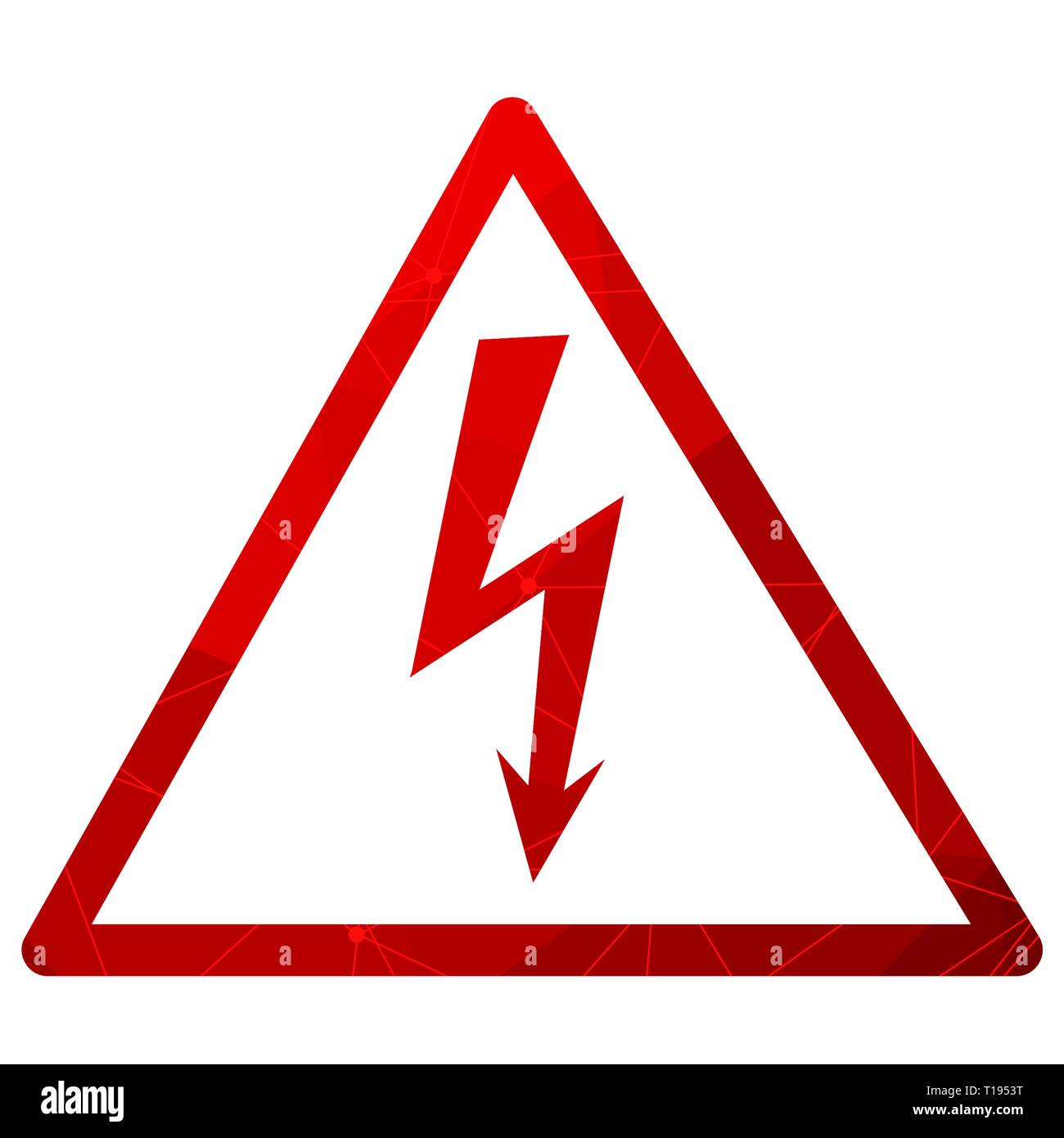 High Voltage Symbol Stock Vector Image & Art - Alamy