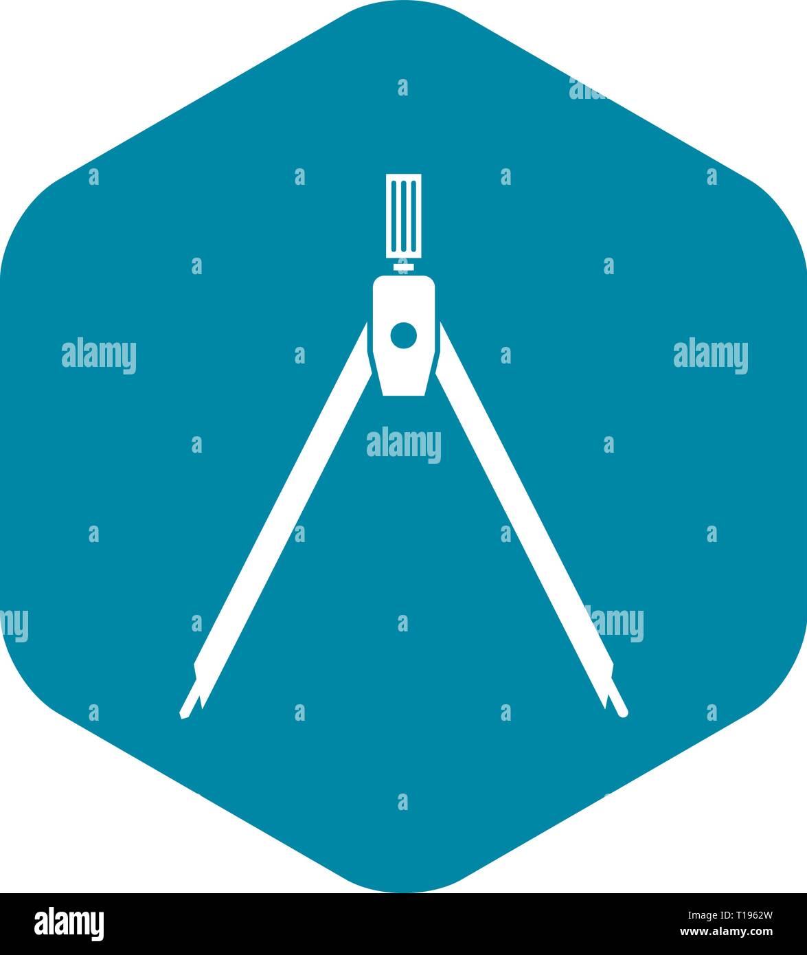 Drawing compass icon, simple style Stock Vector Image & Art - Alamy