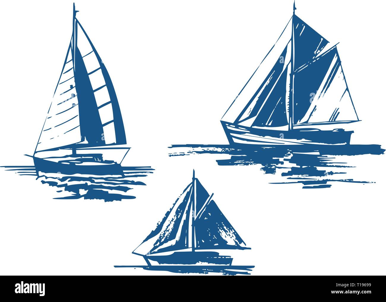 Sailing yachts bundle Stock Vector Image & Art - Alamy