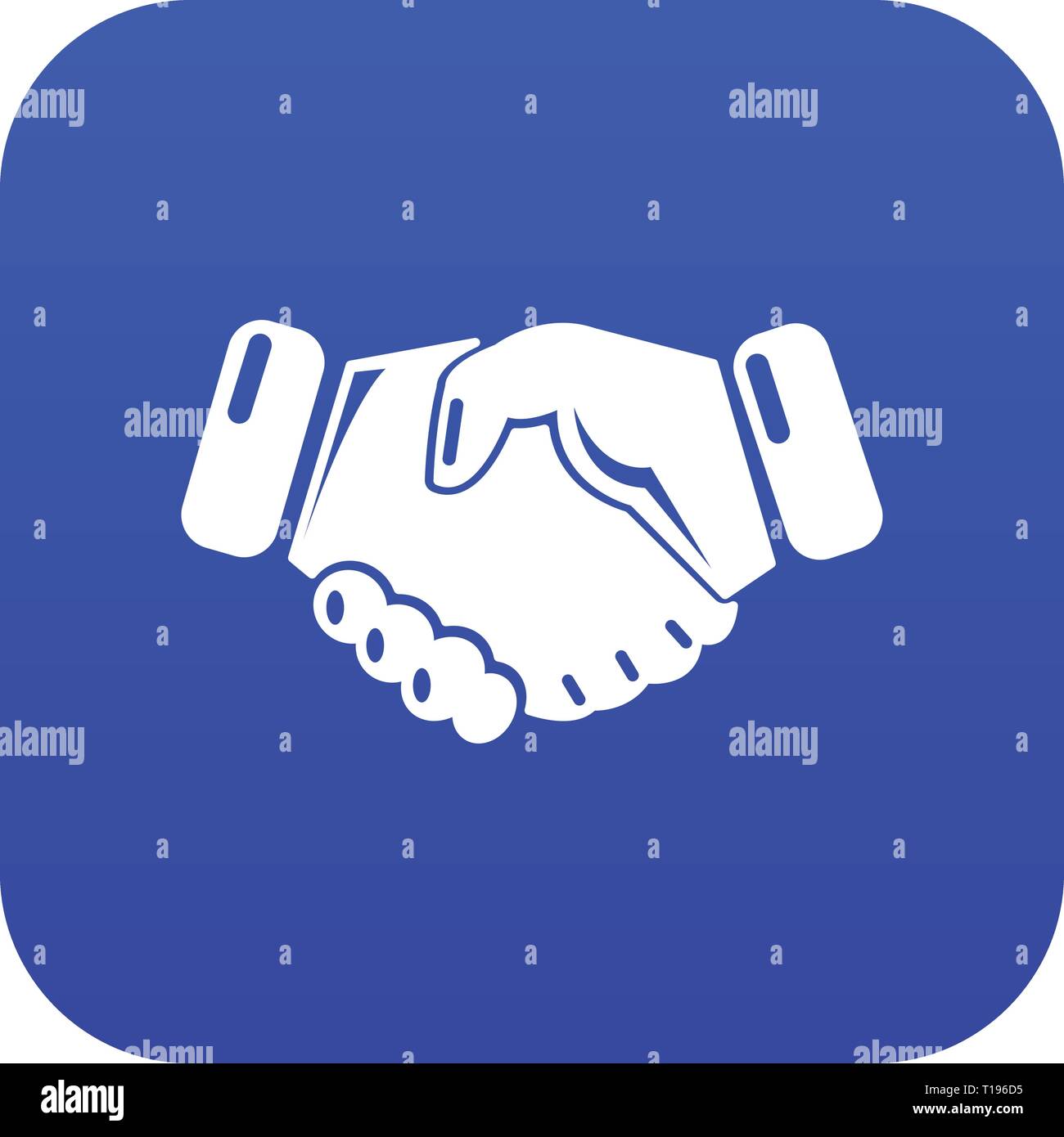 Handshake ice hockey icon blue vector Stock Vector Image & Art - Alamy
