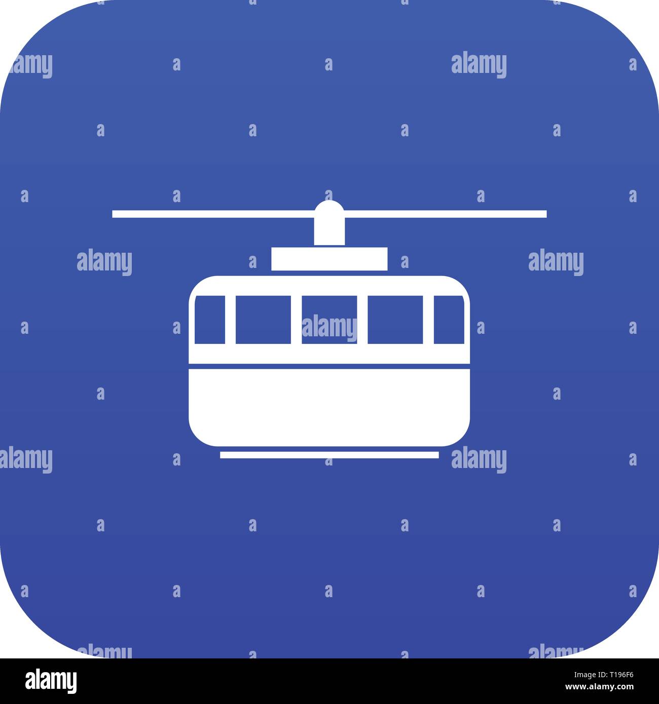 Funicular icon digital blue Stock Vector Image & Art - Alamy