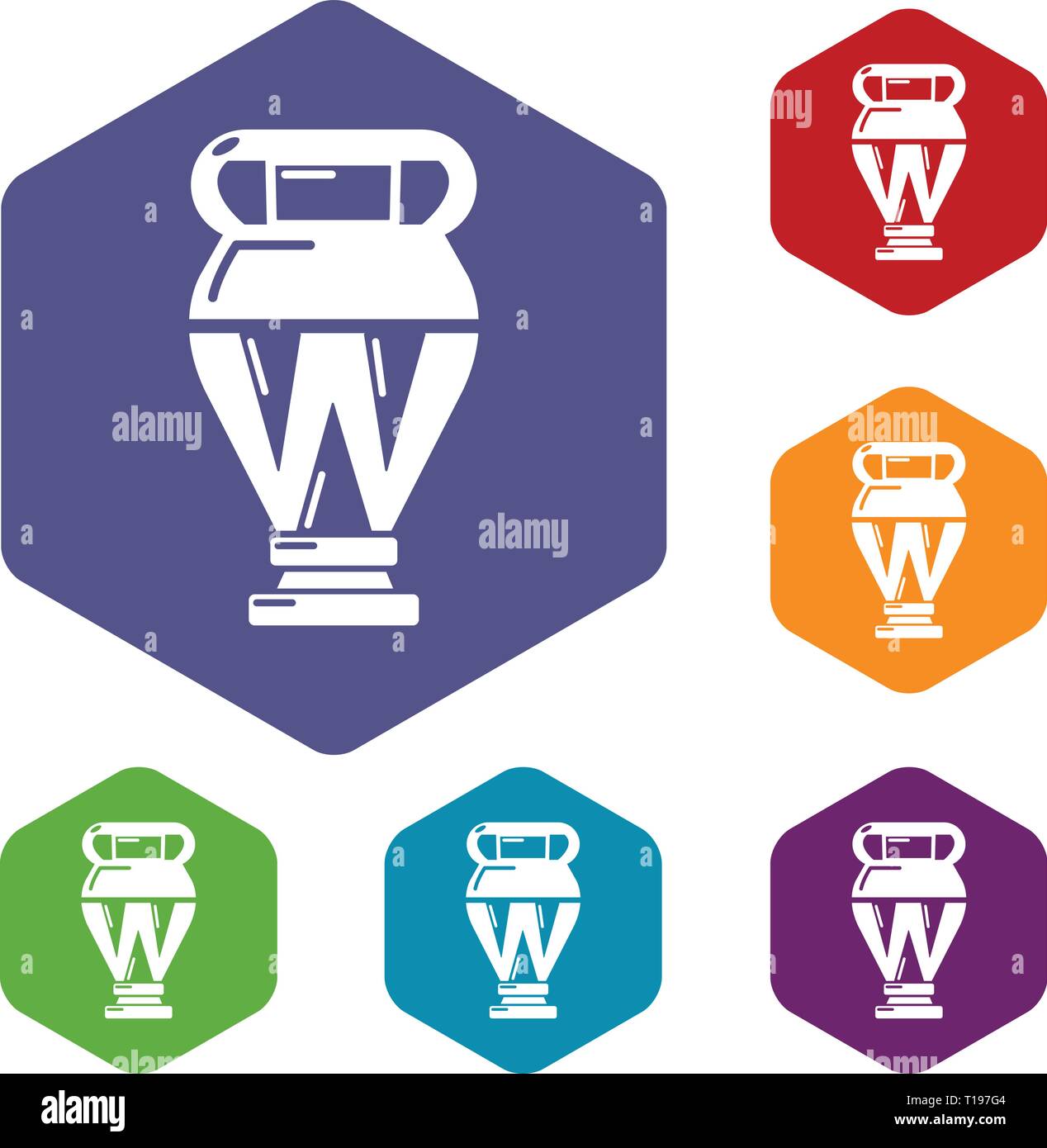 Egyptian vase icons vector hexahedron Stock Vector Image & Art - Alamy