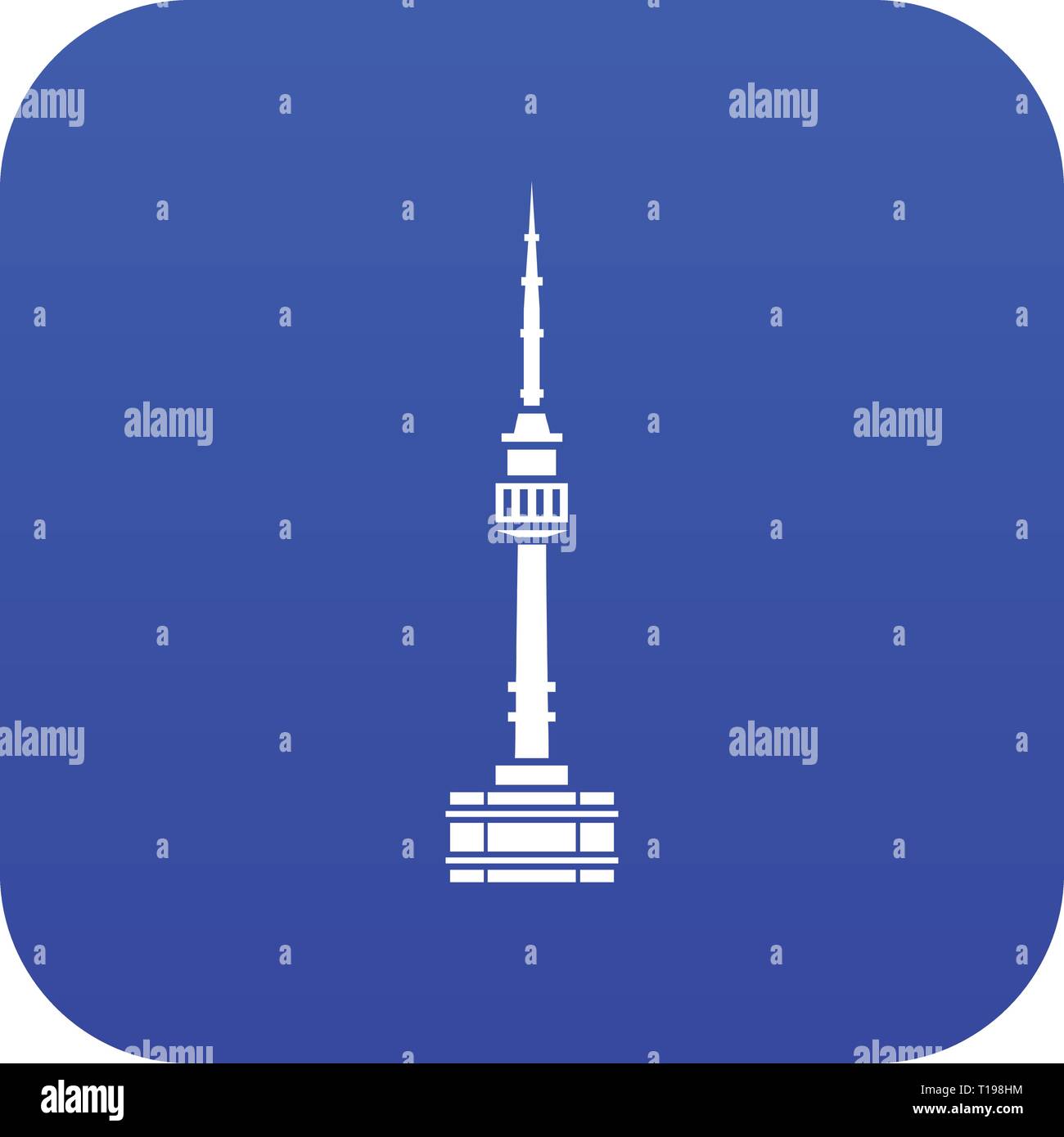 Namsan tower in Seoul icon digital blue Stock Vector Image & Art - Alamy