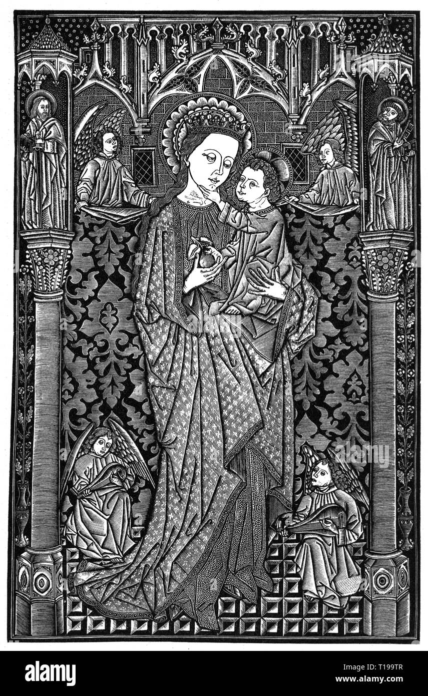 15th Century Madonna Child Angels High Resolution Stock Photography and ...