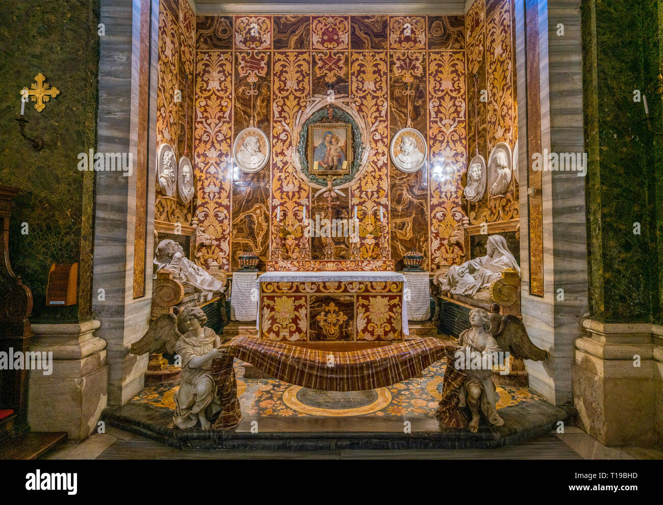 Spada Chapel by Francesco Borromini in the Church of San Girolamo della Carità in Rome, Italy. Stock Photo