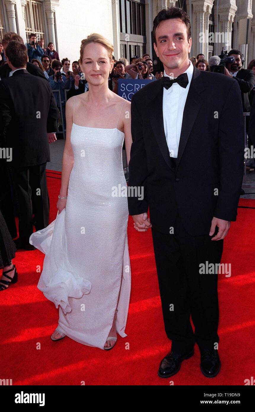 LOS ANGELES, CA March 8, 1998 Actress HOLLY HUNTER & actor husband