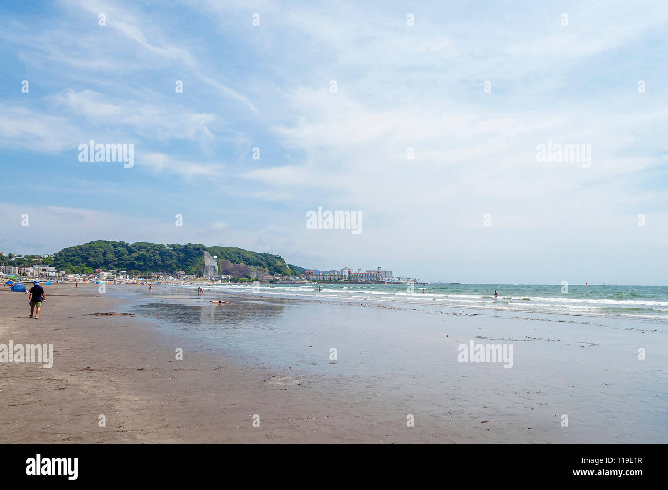Zaimokuza Beach View During Summer In Kamakura Japan Stock Photo Alamy