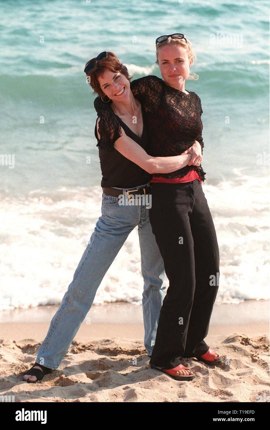 CANNES, FRANCE - May 20, 1998: Actresses ALLY SHEEDY (right) & RADHA  MITCHELL at the Cannes Film Festival to promote their new movie "High Art  Stock Photo - Alamy