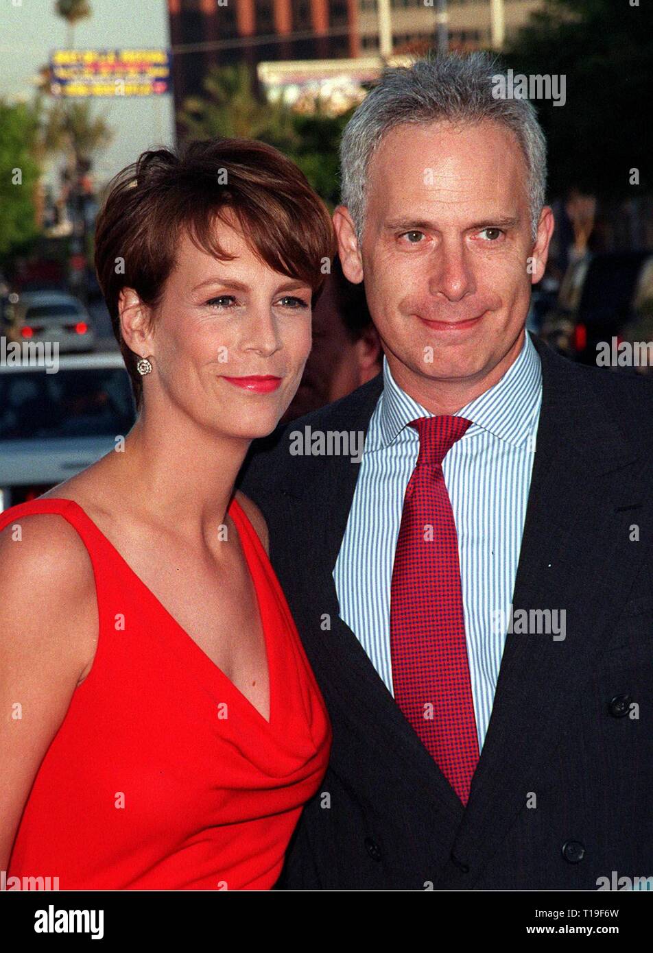 LOS ANGELES, CA - July 27, 1998: Actress JAMIE LEE CURTIS & husband  Christopher Guest at the world premiere, in Los Angeles, of her new movie  