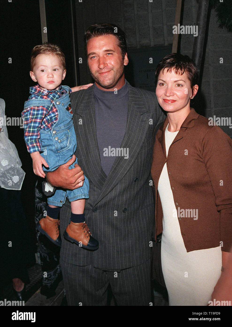 LOS ANGELES, CA - August 12, 1998:  Actor DANIEL BALDWIN & wife & son at screening of 'Friends and Lovers' which stars his brother Stephen Baldwin & Robert Downey Jr. Stock Photo
