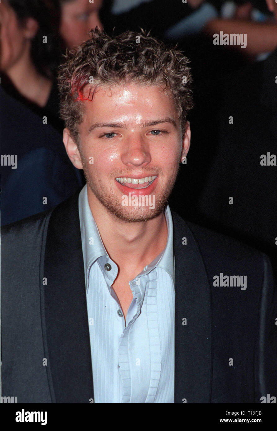 LOS ANGELES, CA - August 24, 1998: Actor RYAN PHILLIPPE at the world premiere, in Hollywood, of '54.'  The movie is based on New York's Studio 54 Disco. Stock Photo