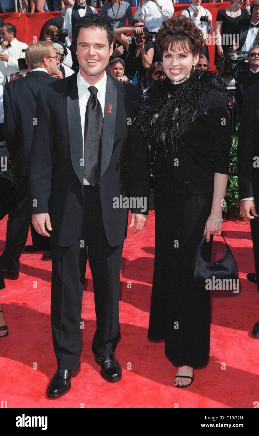 LOS ANGELES, CA - September 13, 1998:  DONNY OSMOND & MARIE OSMOND at the Emmy Awards in Los Angeles. Stock Photo