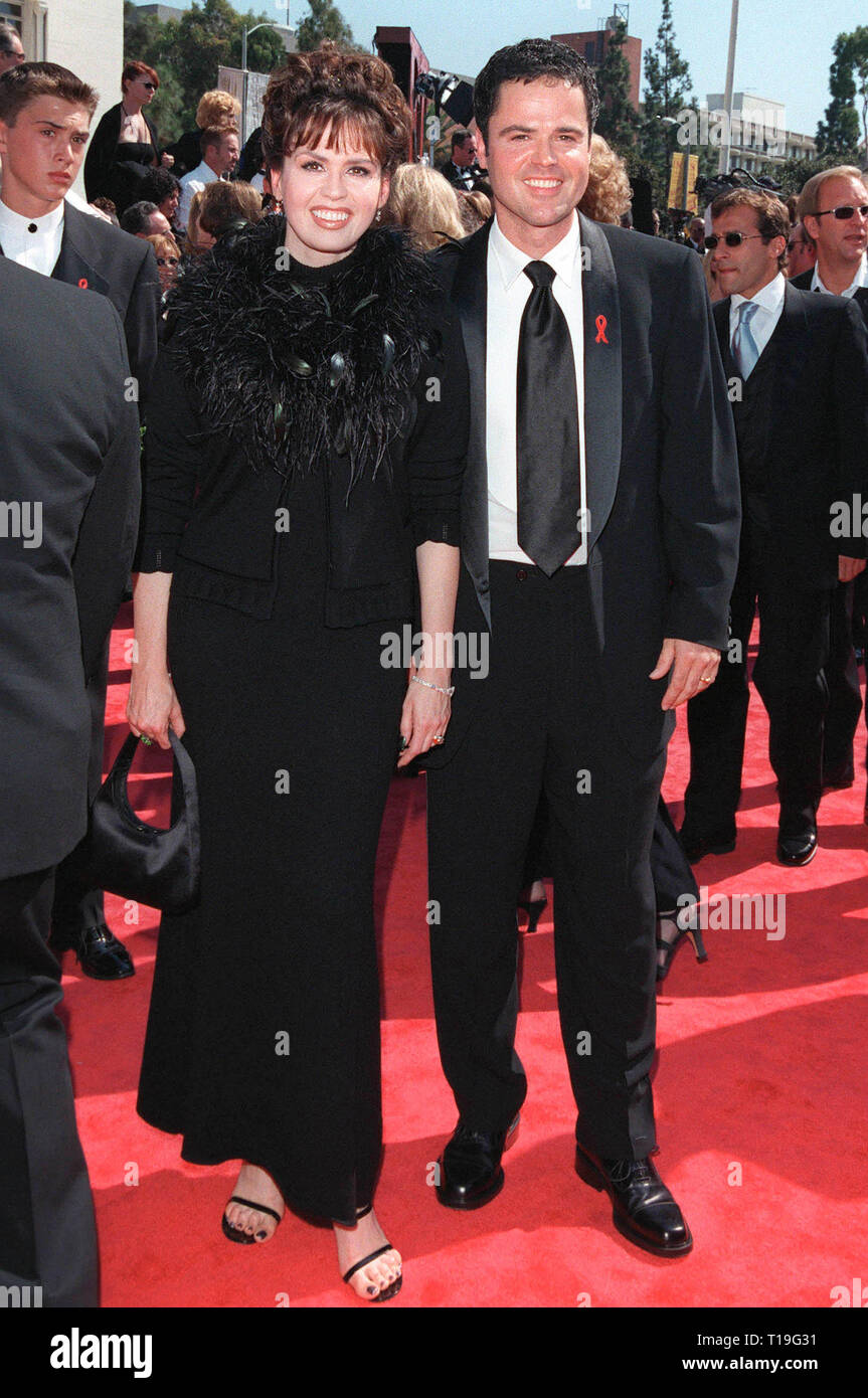 LOS ANGELES, CA - September 13, 1998:  DONNY OSMOND & MARIE OSMOND at the Emmy Awards in Los Angeles. Stock Photo