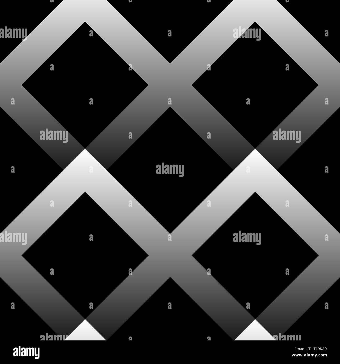 Seamless pattern made of squares with gradient fills. Black and white ...