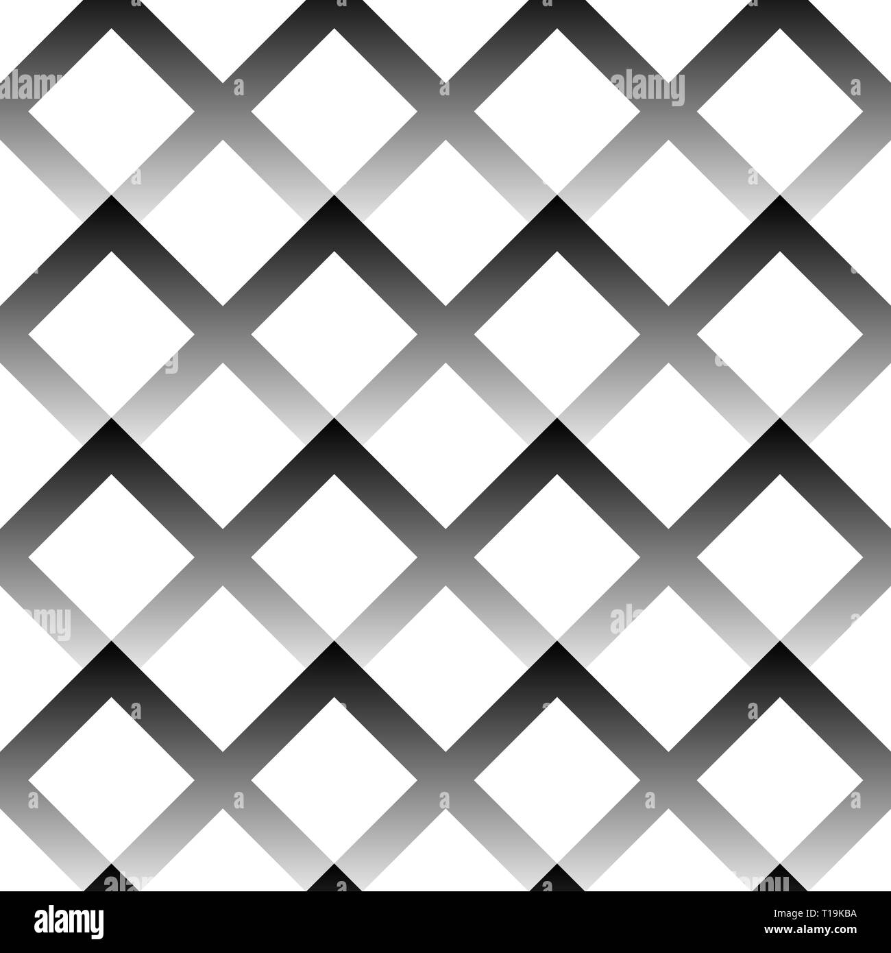 Seamless pattern made of squares with gradient fills. Black and white ...