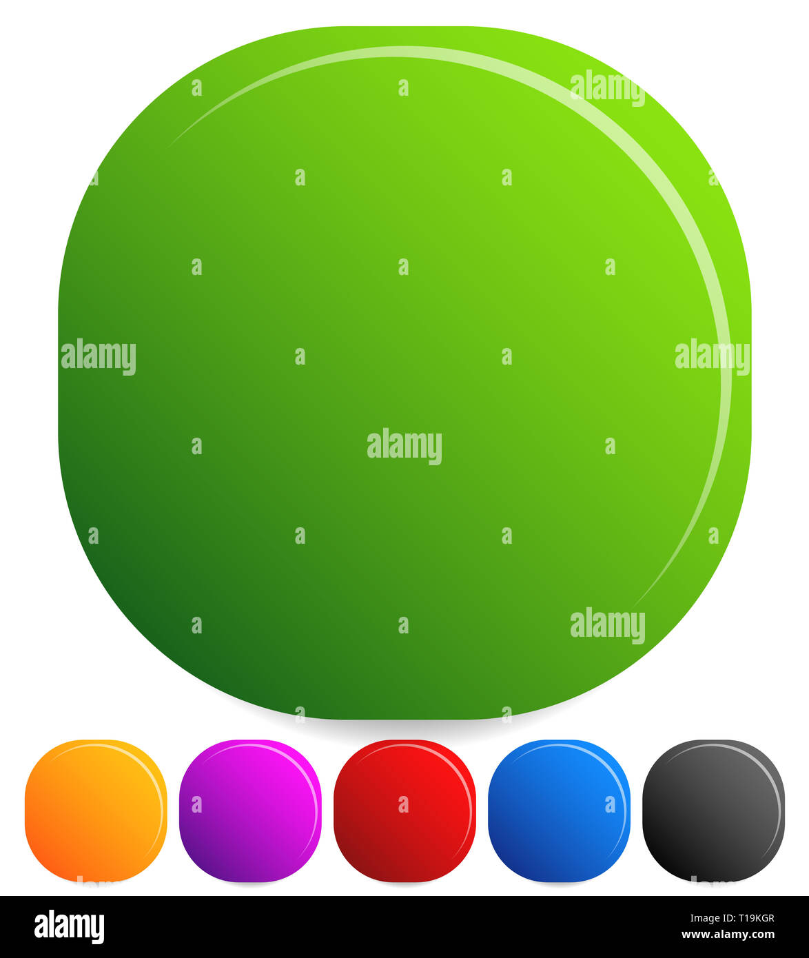 Colored Outlined Rounded Square Blank rounded squares. Various colors included. Vector Stock Photo - Alamy
