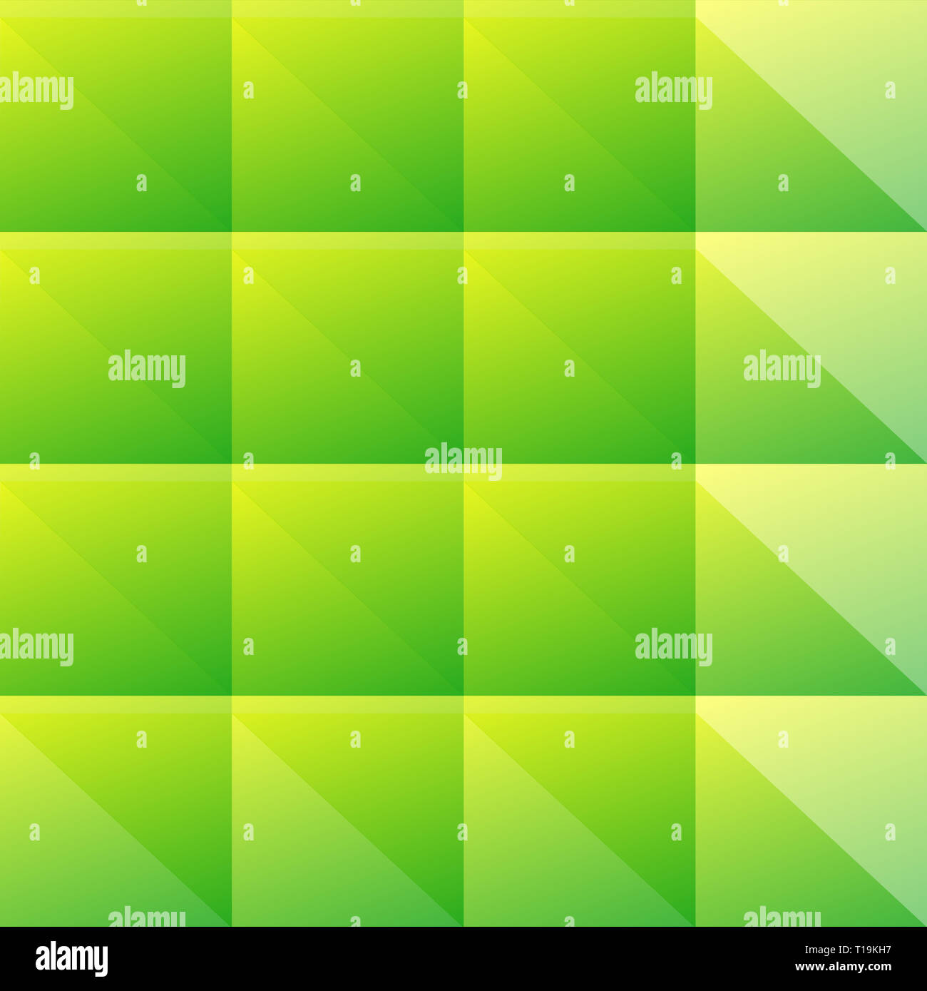 Simple green pattern of blocks / triangles. Editable vector. Seamlessly ...