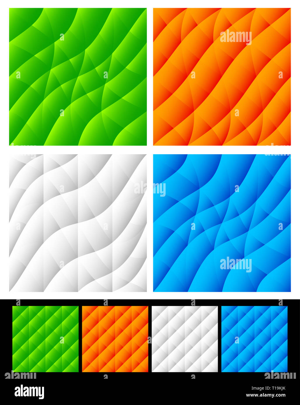 Set of colorful backgrounds with different distortion effects Stock ...