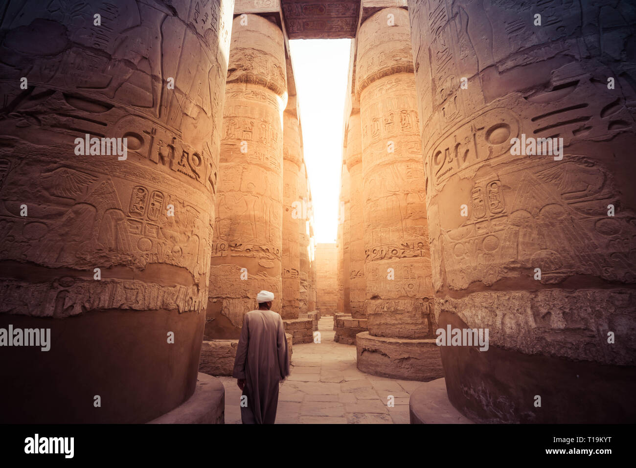 Karnak Temple in Luxor, Egypt Stock Photo