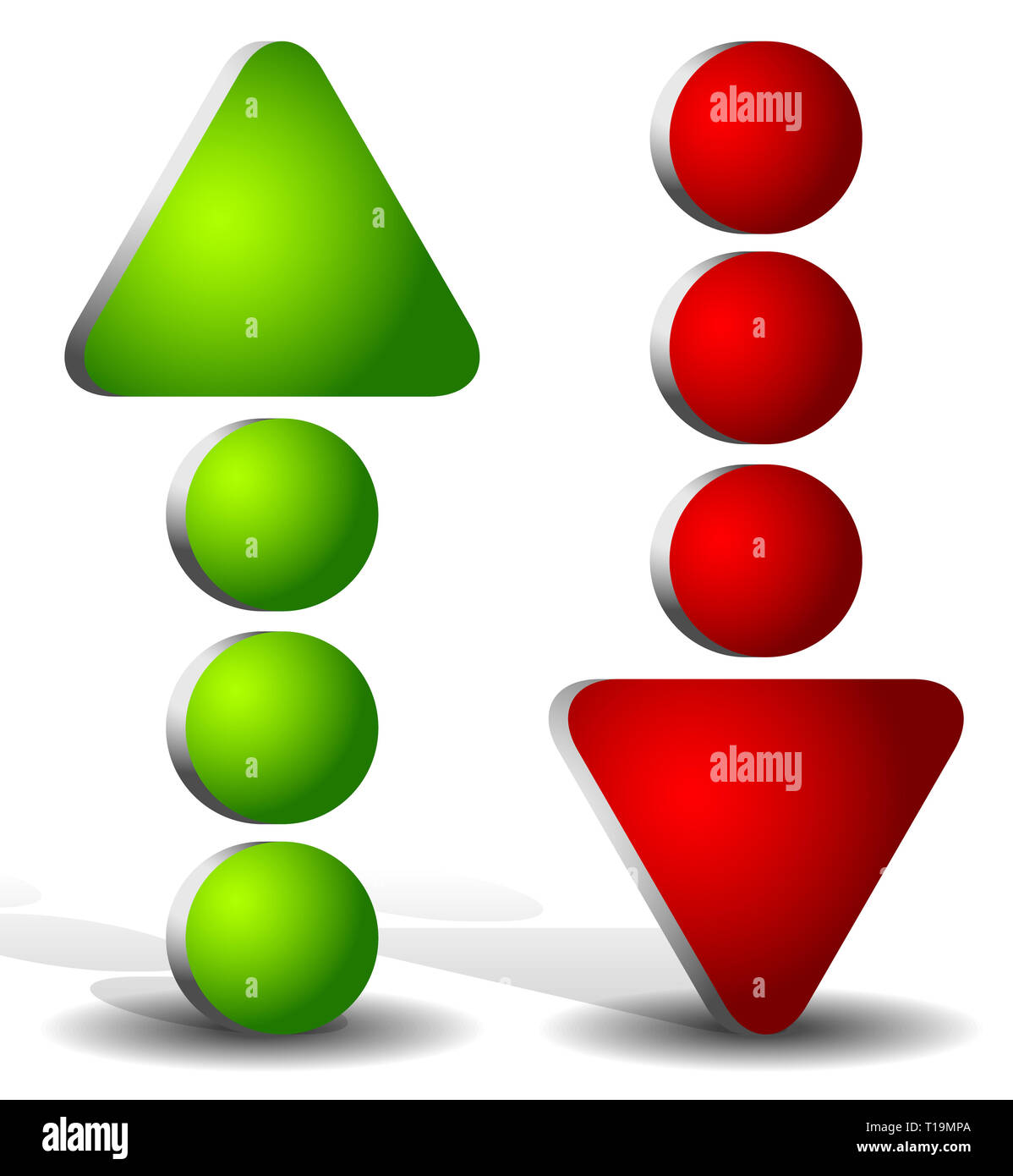 3d arrow up vertical Cut Out Stock Images & Pictures - Alamy