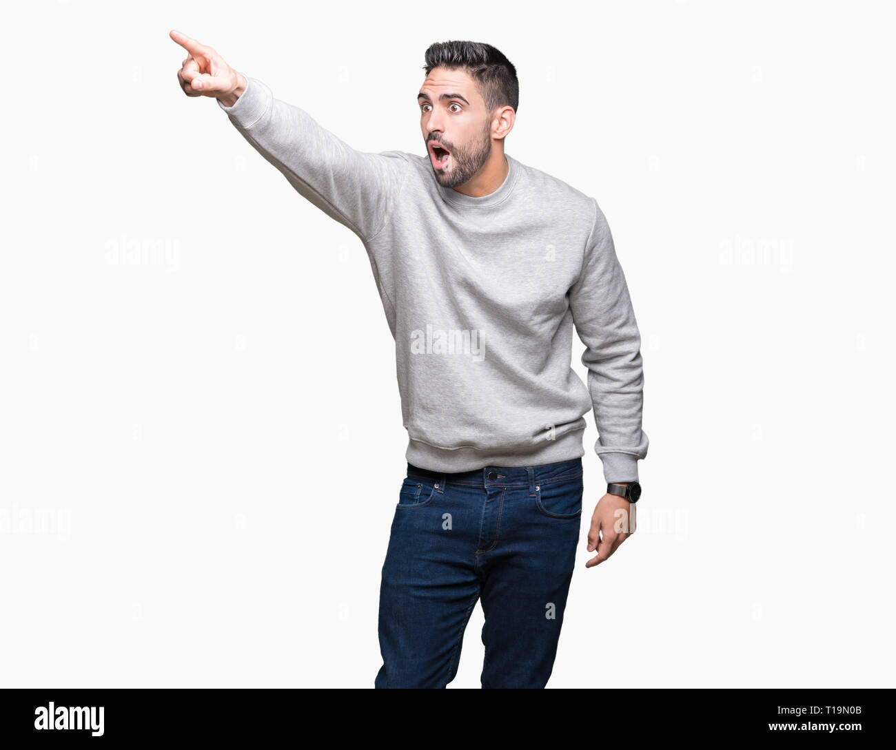 man wearing sweatshirt