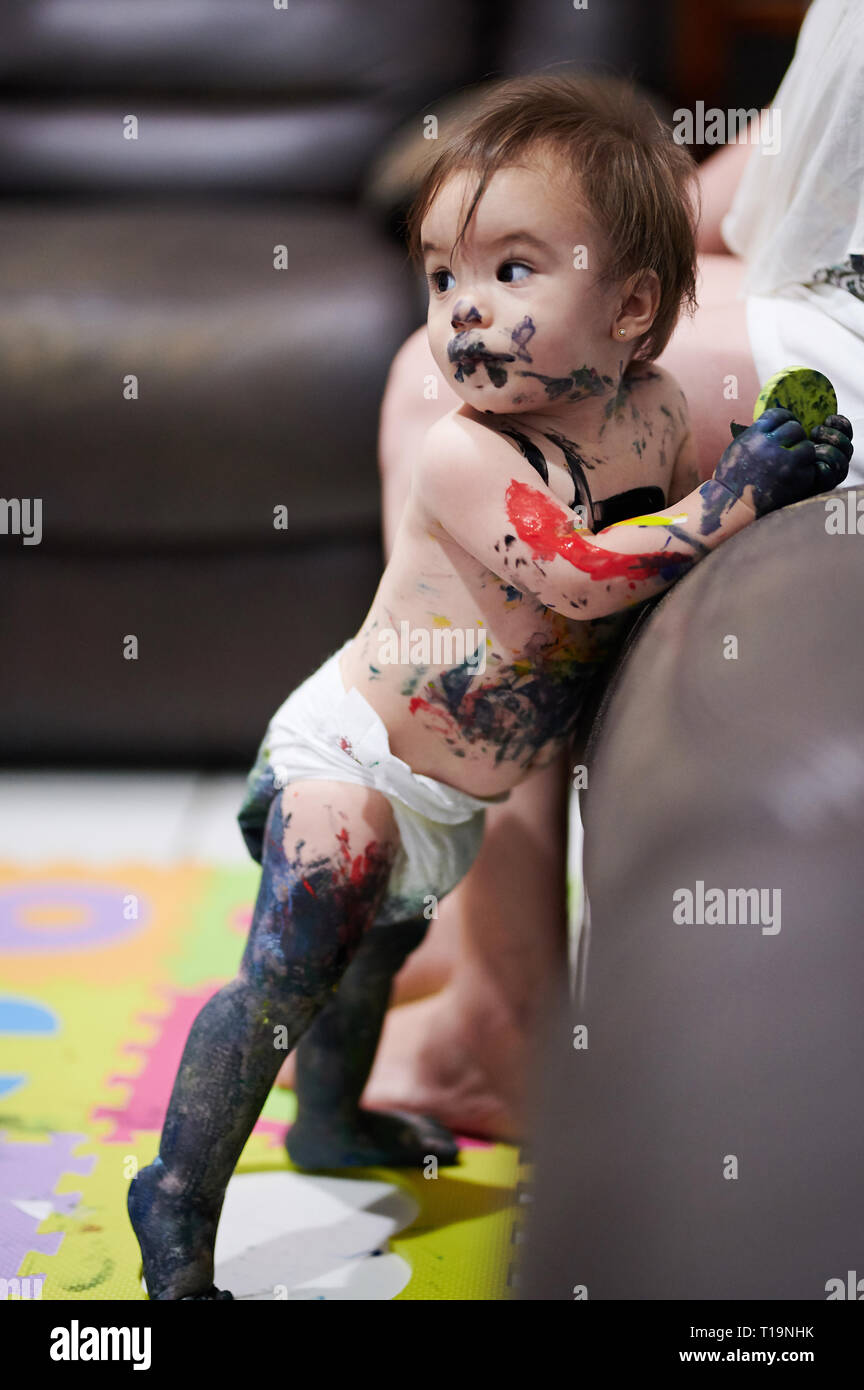 Body paint children hi-res stock photography and images - Alamy