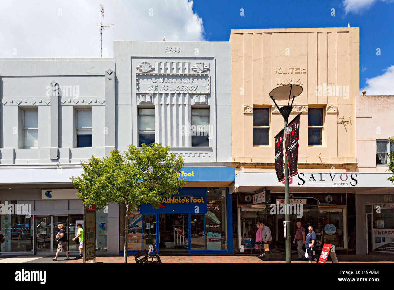 The former Art Deco Gullans Newsagency and Walter Davis Store.The