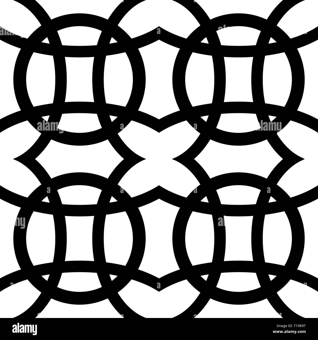 Interlocking circles Black and White Stock Photos & Images Alamy