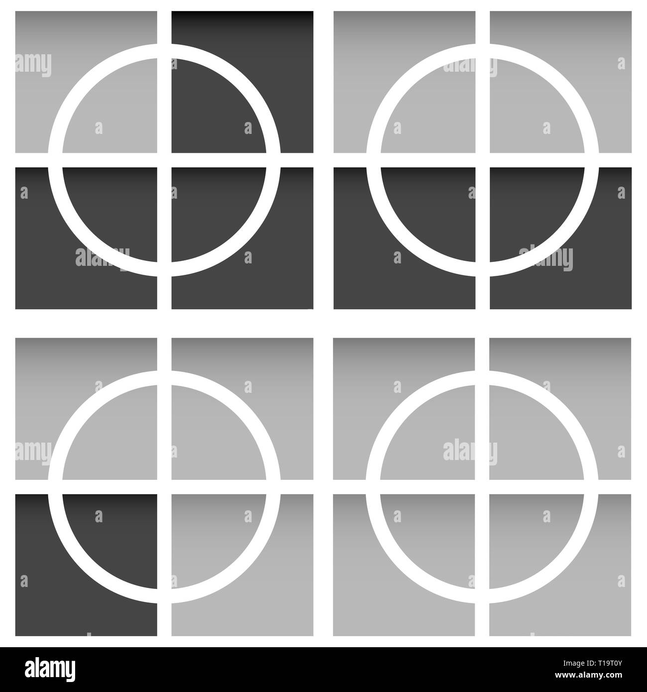 Crosshair, firearms' reticle, target, aim crosses with counting squares ...
