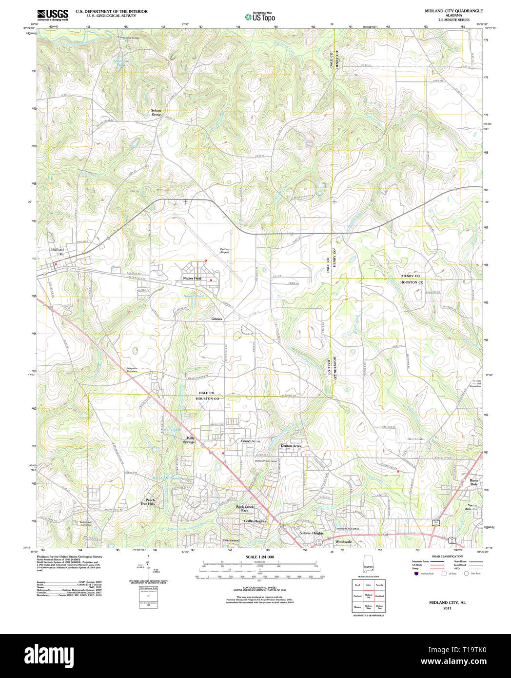 Midland map hires stock photography and images Alamy