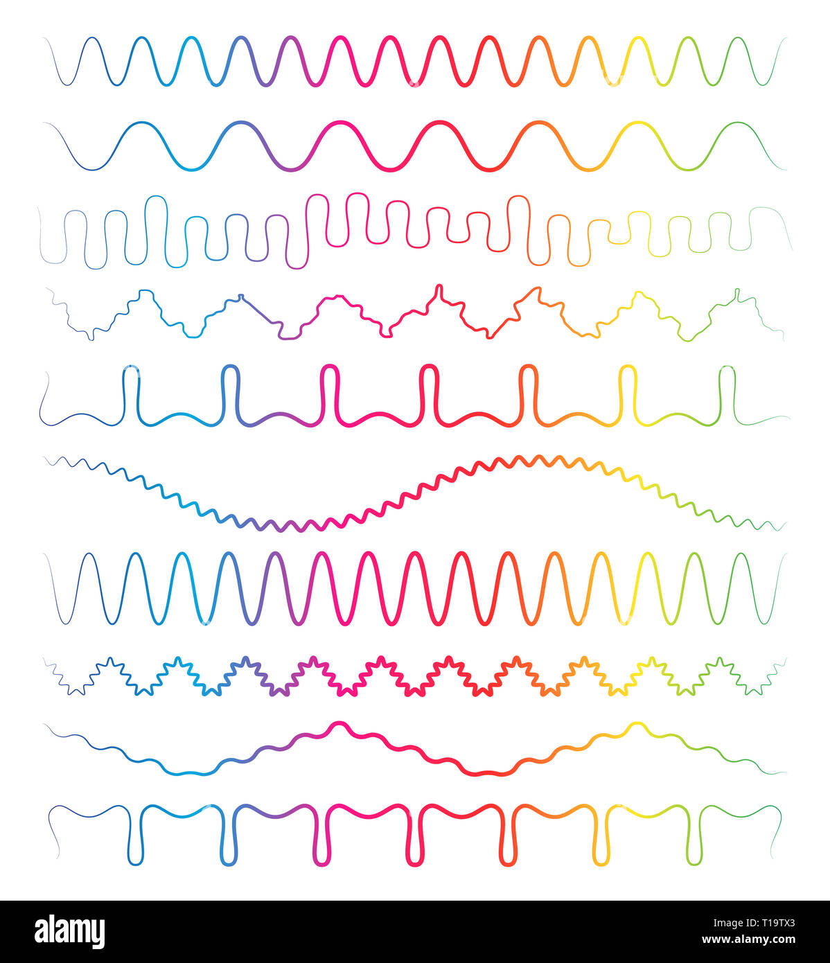 Zigzag lines form Cut Out Stock Images & Pictures - Alamy