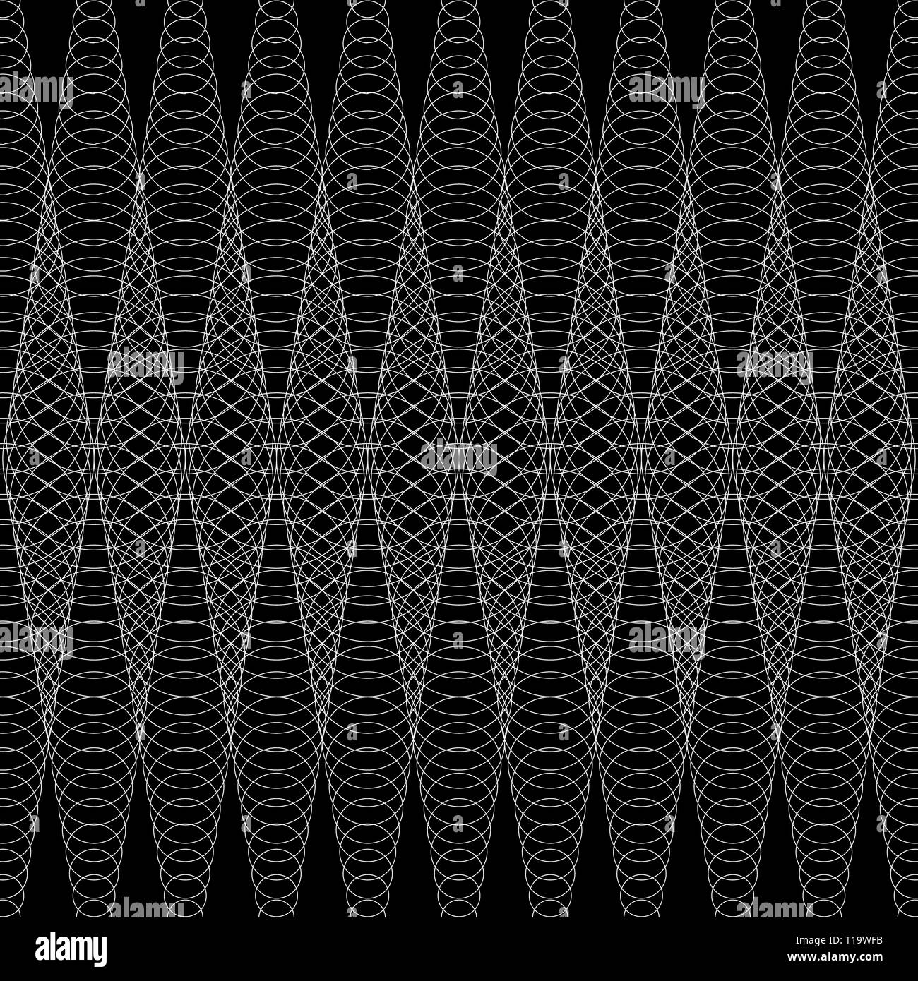 Black and white repeating pattern with abstract geometry Stock Photo ...