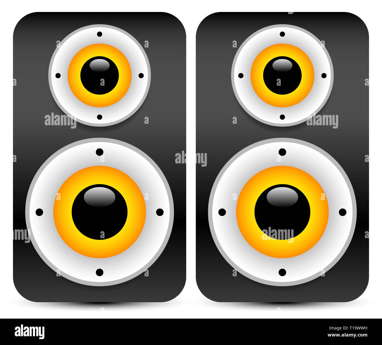 Stylish speaker graphics Stock Photo